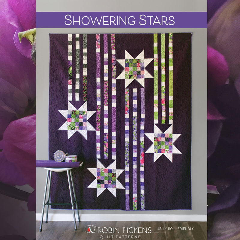 Showering Stars quilt pattern by Robin Pickens