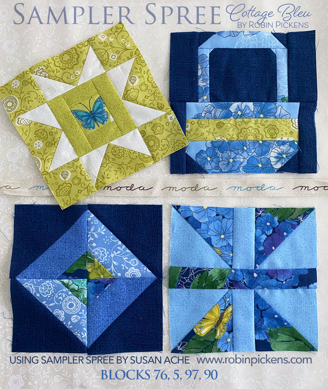 Lush Life Quilt Pattern Featuring Cottage Blue by Robin Pickens for Moda  Fabrics -  Canada
